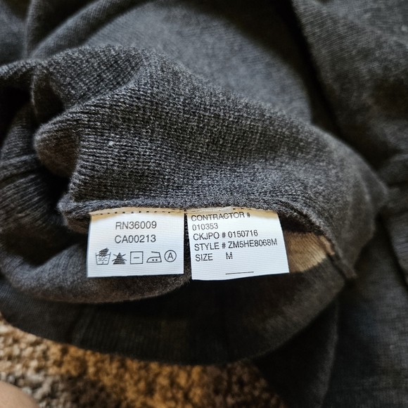 Calvin Klein Jeans Dark Gray Crewneck Sweater Medium - Picture 6 of 6